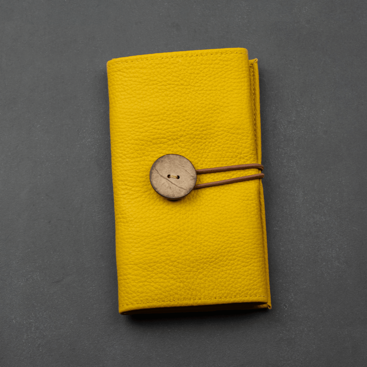 Leather Yellow Travel Tech Organizer - Riverside