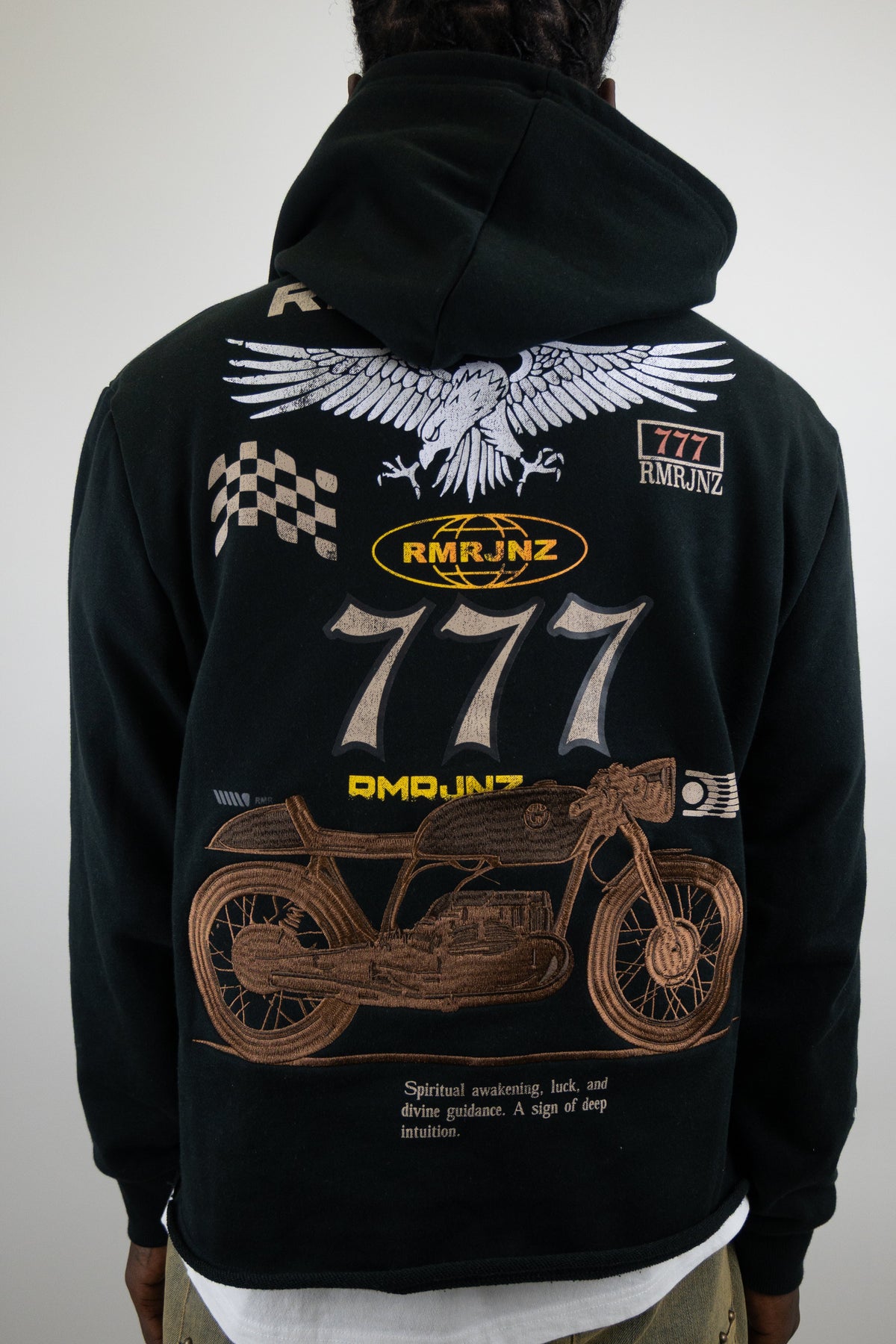 RM1181C Moto Cropped Hoodie